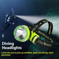 Linterna De Inmersión Recargable Portátil Super Brillante LED Submersible Impermeable 350m Para Buceo Y Pesca Con Tres Modos De Iluminación - details 1