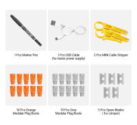 Set De Herramientas De Reparación De Enlaces AMPCOM RJ45 Con Prueba De Red Y Cortador De Cable 12 En 1 Incluye Conectores RJ45 RJ11 Herramienta De Punchedown Para Cable Ethernet - details 7