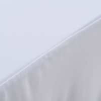 vidaXL Fundas elásticas de mesa 2 uds con falda 120x60,5x74 cm blanco - details 2