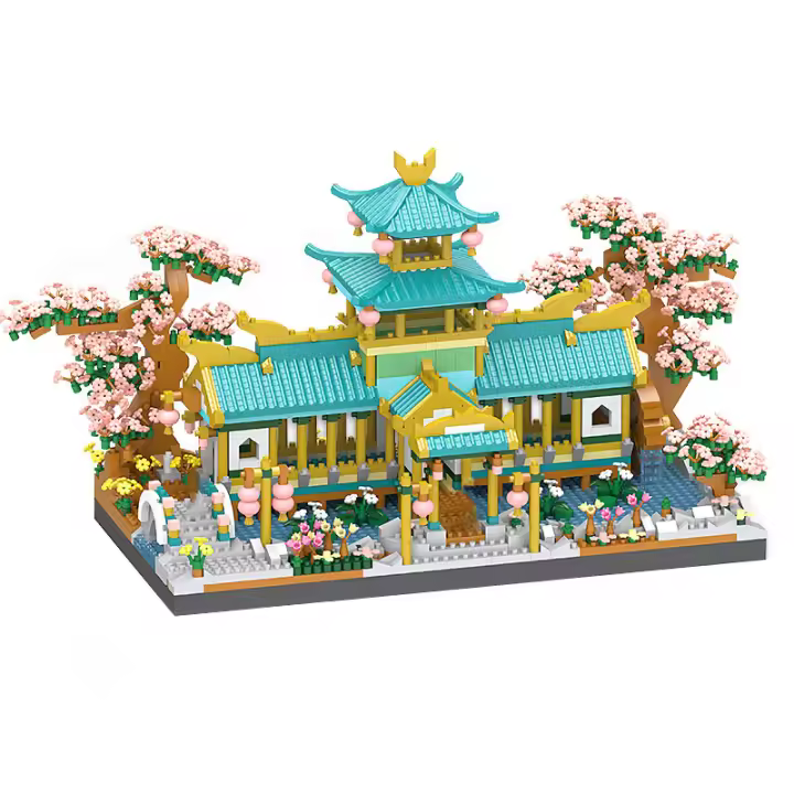Conusea Bloques De Construcción 2350Pcs Casa De Matrimonio Palacio De Cerezo Micro-Partícula Juguete De Artesanía Para Niños Regalos - 1
