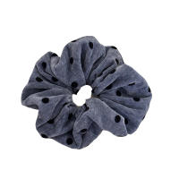 Nuevas Horquillas De Cabello Con Puntos Para Mujer Tamaño Grande Impresión Estilo Negro Gris Accesorio De Cabello Elástico Decorativo - details 8
