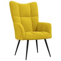 vidaXL Sillón de relax de terciopelo Gris claro, Gris oscuro, Verde oscuro Sillon Dormitorio Sillon Comodos Silla Relax Sillón Sofá - details 4