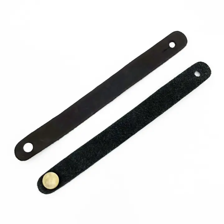 2pcs Hebilla De Correa Para Guitarra De Cuero Con Botón De Cierre Seguro Para Acústica Eléctrica Clásica Y Bajo - 1