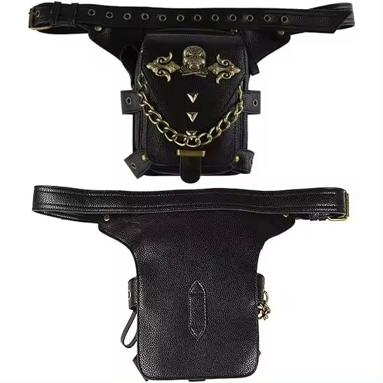 Bolsa táctica para Pierna, cinturón, cinturón, hombro, Bandolera, Bolso de mano, color Negro - 1