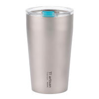 Taza De Camping De Titanio 500ml Copa De Cerveza Doble Capa Con Labio Equipo De Camping Utensilios De Picnic Cocina - details 8