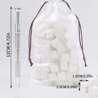20/50Pcs Cubos De Tofu Gradient Uñas Esponjas Herramienta De Polvo De Esmalte De Uñas Con Cuatro Uñas De Acero Inoxidable Clip - details 5