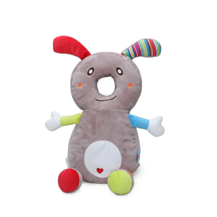 Bonita almohada clásica anticaída de seis animales con dibujos animados, gruesa y protectora para la cabeza del bebé. - 1