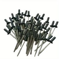 50pcs Clavos De Cabeza Doma Pintados En Gris Grafito RAL7024 Para Aluminio Y Acero Industrial Fijaciones Huecas Para Decoración Doméstica Diámetro 5/32 - details 1