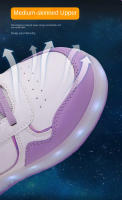 Zapatillas De Rodilleras Para Niños Y Niñas Con Luces LED Rosa Moda Zapatos Rollers Para Niños Y Niñas Transpirables De Cuero Con Almohadilla De Algodón Para Todas Las Estaciones - details 6
