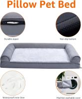 Cama para Perros Impermeable with Espuma de Memoria - Sofá Antideslizante, Duradero y Códodo-Funda Extraible y Lavable - Todas Las Ramas (1PC Deluxe) - details 2