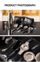 Kit Profesional De Bartender En Bolsa Portátil Con Herramientas De Cócteles Y Vino De Acero Inoxidable Resistente Y Duradero - details 8