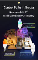 Bombilla LED Inteligente WiFi Tuya Smart Life RGB Lámpara Alexa Google Alice 220V 110V E27 B22 E14 GU10 Control Por App Y Voz - details 10