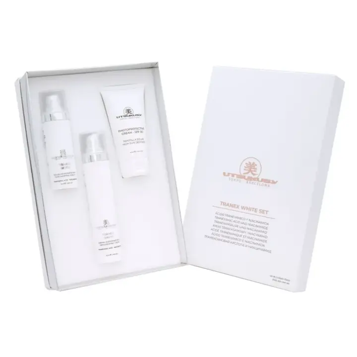 NEW! UTSUKUSY UTSUKUSY Set Tranex White. Manchas fuera con el Kit Tranex White de Utsukusy. Set despigmentante: Crema 50ml + Serum 30ml + Crema Fotoprotectora 50ml. - 1
