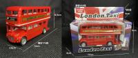 Modelo De Autobús De Doble Piso Británico Europeo 1:64 En Metal Para Niños Juguete De Simulación Con Retroceso Pull Back Decorativo Antiguo - details 2