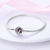 Pulsera de plata de ley 925 con forma de corazón y mariposa para mujer, brazalete de cadena de seguridad, compatible con abalorios originales, joyería - details 7