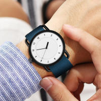 Reloj De Pulsera Analógico De Cuarzo Para Parejas Moda Nylon Correa Redonda Casual Sin Resistencia Al Agua Material De Aluminio - details 9