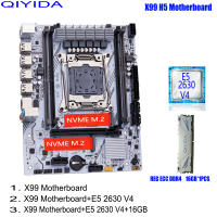 Kit De Placa Base QIYIDA X99 Con CPU Xeon E5 2630 V4 DDR4 16GB REG ECC Memoria PCI 16x NVME M.2 SATA Soporte LGA2011-3 X Para Computadora De Escritorio - details 0