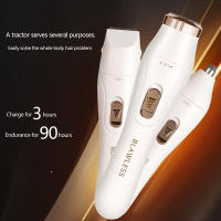 Afeitadora Eléctrica Para Mujer Con Trimmer De Nariz Y Cejas Rascador De Aliento Set De Tres En Uno Remover De Pelo En La Línea Bikini Y Area Pública - details 1