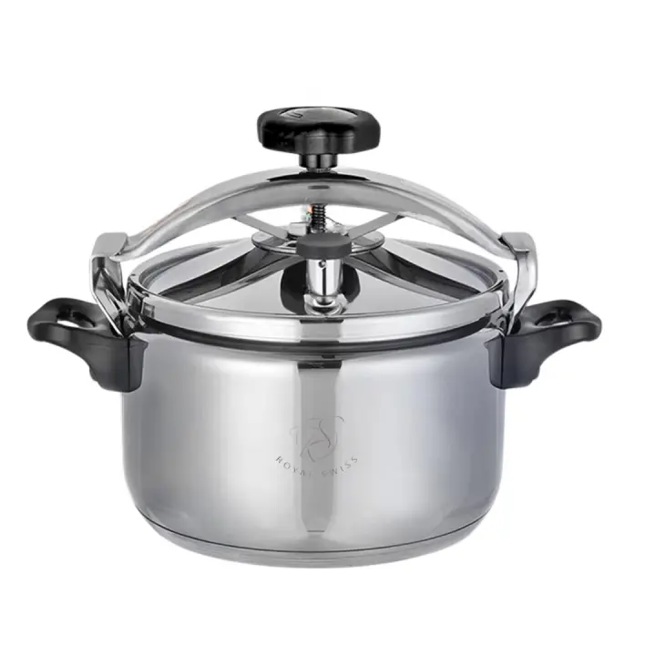 Olla a Presión Royal Swiss – Acero Inoxidable, 6L/8L/10L, Compatible con todo tipo de cocina, Cocción Rápida, Válvulas de seguridad. - 1