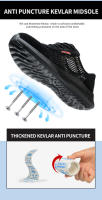 Zapatos De Seguridad Para Hombre Verano Transpirables Ligeros Con Punta De Acero Antipinchazos Suela De Goma Botas Profesionales Para Adultos - details 7