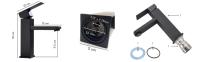 Vicyol S&D Grifo Lavabo Acero Inoxidable 304 Mate Cuadrado Monomando - details 1