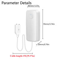 Sensor Inteligente De Fugas Tuya WiFi Detector De Nivel De Inundación Y Sobrederrame Con Alarma De Sonido 80dB Sistema De Monitorización Remota - details 6