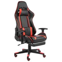 vidaXL Silla gaming giratoria con reposapiés PVC en color Rojo/Azul/Verde | cómodas modernas ergonómicas para comedor cocina salón hogar - details 0