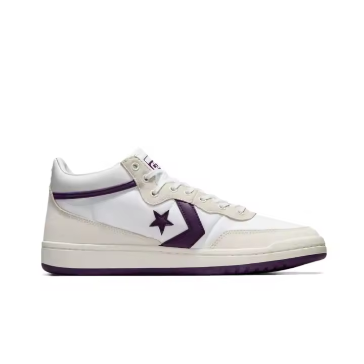 Zapatillas Converse Blanco-Morado Fastbreak Pro Suede Nylon - 1