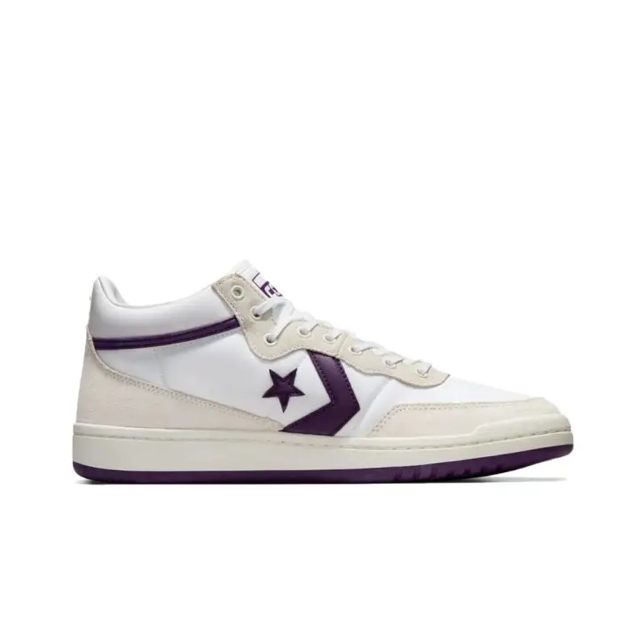 Zapatillas Converse Blanco-Morado Fastbreak Pro Suede Nylon - 1