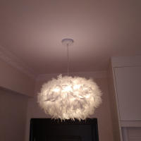 Lámpara Colgante De Pluma LED Moderna Para Sala De Estar Dormitorio Restaurante Iluminación Interior Pendente Colgante - details 7