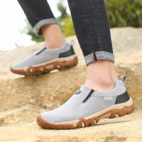 Zapatos De Cuero Para Hombre Casual Transpirables Mocasines De Senderismo No Slip Para Exterior Zapatos De Deporte Para Adultos - details 13