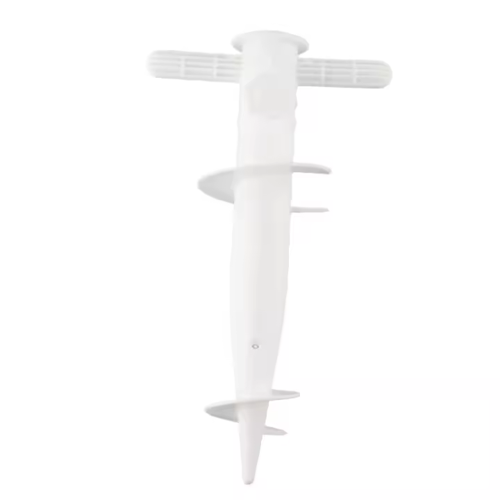 Base De Paraguas De Plástico 31x17cm Herramienta De Fijación En Suelo Para Playa Y Jardín Accesorio Para Paraguas Con Puntas - 1