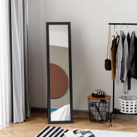 HOMCOM Espejo de Pie Cuerpo Entero Espejo de Pared Rectangular con 2 Formas de Uso Moderno para Pasillo Dormitorio Sala de Estar 37x37x154 cm - details 1