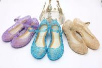 Sandalias De Verano Para Niñas Zapatos De Princesa PVC Transpirables Talla 25-37 Decoración De Cristal Estilo Cendrillon Con Tacón Suave Para Niños - details 2