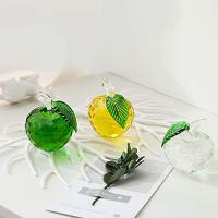 Pisapeles de Cristal, Manzana Verde, 40mm, figura de Cristal coleccionable, decoración para Bodas y Hogar. - details 1