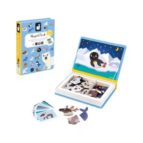 Juego Educativo Magnético 30 Imanes Magnetic´stories Animales Polares - Janod 02599 JU02599 JANOD - 1