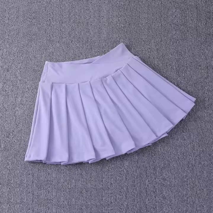 Falda De Tenis Para Mujer Secado Rápido Cintura Media Deportiva Skort De Golf Para Ejercicio Y Correr Estilo Plisado - 1