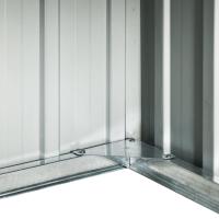 Cobertizo para cortacésped acero galvanizado gris 92x97x63 cm Decoración de muebles de jardín al aire libre - details 7