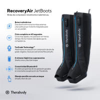 Therabody RecoveryAir JetBoots - Botas de Compresión Portátiles Inalámbricas, Acelera Recuperación Muscular y Alivia Fatiga con Sistema de Compresión Neumática Integrado, Control por App Bluetooth y Tecnología FastFlush, Ultraportables y Cómodas - details 2