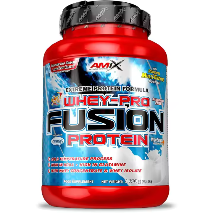 Proteína Whey Fusion Amix Nutrition 1 Kg - Sabor Frutas del Bosque + SHAKER REGALO - 1