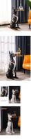 Figura decorativa nórdica de perro caballero en resina de alta calidad - Elegante guardián canino para interiores - details 0