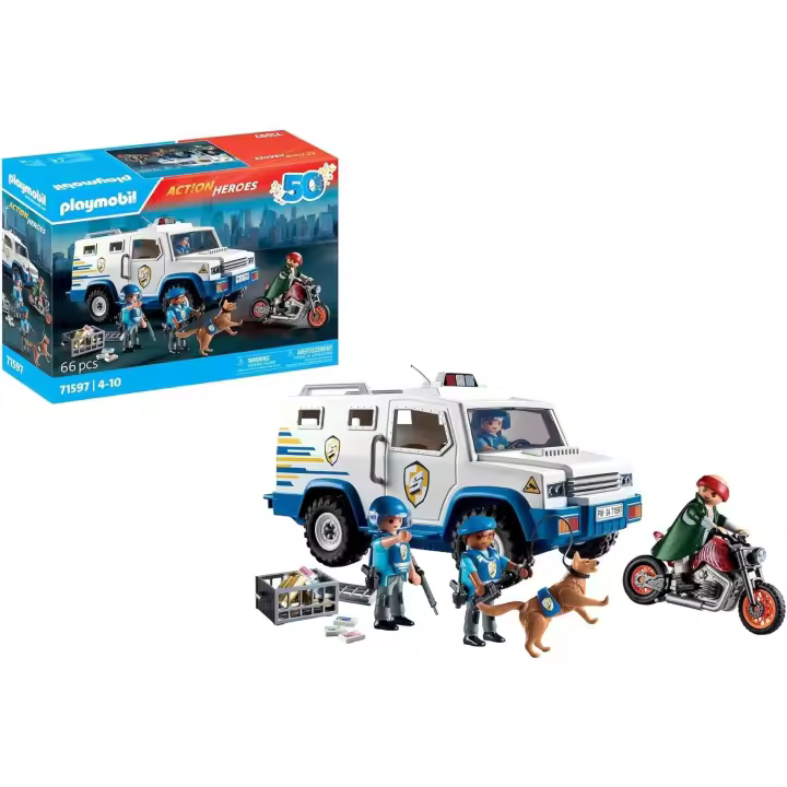 Playmobil Transportador de dinero 71597 - 1