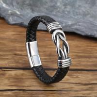 Pulsera De Lona De Henequén Para Hombres Y Mujeres Con Hebilla Magnética De Acero Inoxidable Joyería De Lujo Popular Pulsera De Malla Geométrica Estilo Punk - details 5