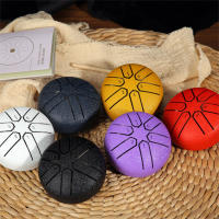 Bombo De Lengua De Acero De 3 Pulgadas 6 Tonos Instrumento De Percusión Para Yoga Y Meditación Con Palo De Tambor Mini Handpan Para Exteriores - details 1