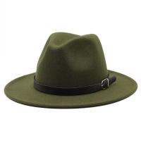 Sombrero De Paja Negra Para Hombres Y Mujeres Estilo Jazz Moda Casual Para Exteriores Primavera Verano Mezcla De Lana Y Poliéster - details 8