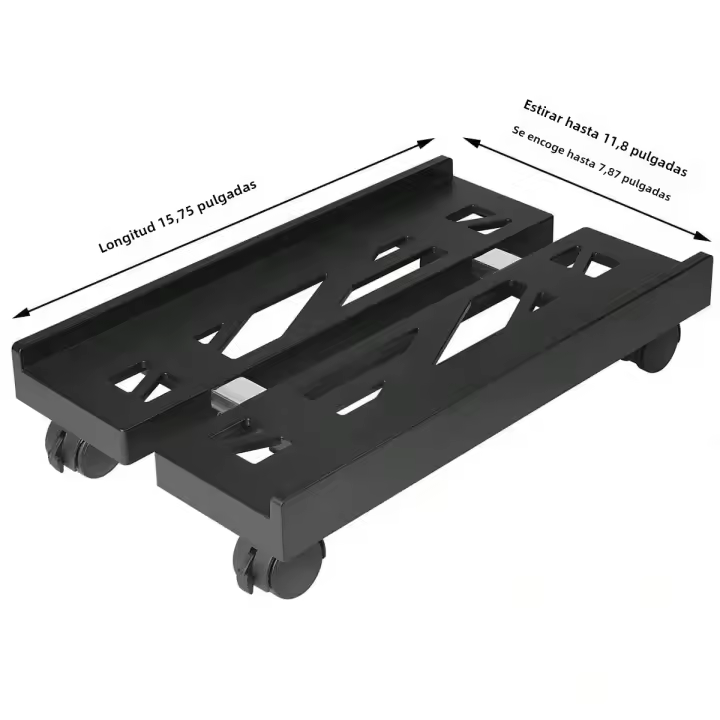 Soporte Ajustable Para CPU Con Ruedas Caster Lockables Soporte De PC Ventilado Para Mesa Soporte De Anfitrión Móvil Con 4 Ruedas Caster Lockables - 1