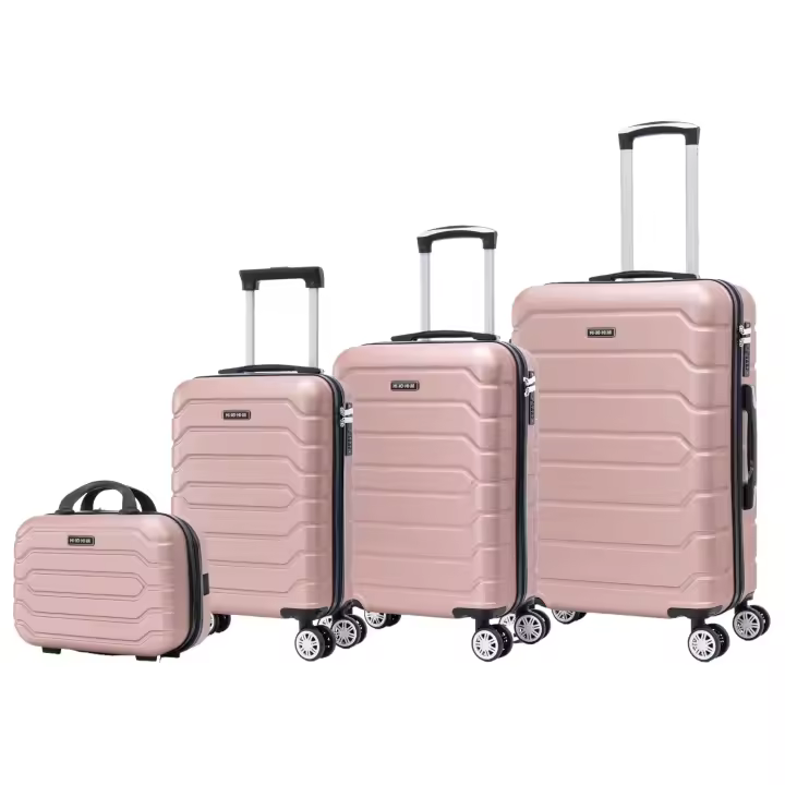 Conjunto de Maletas de Viaje Elegantes: Carcasa Ligera de ABS, Cerradura Numérica, 4 Ruedas Giratorias 360°, Asa Telescópica de Aluminio  Juego de Maletas    Set Trolley Maleta Cabina (6990 M008 8001 8002 8008 6020 H24) - 1
