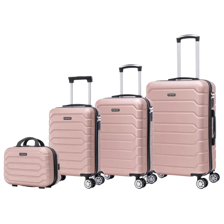 Conjunto de Maletas de Viaje Elegantes: Carcasa Ligera de ABS, Cerradura Numérica, 4 Ruedas Giratorias 360°, Asa Telescópica de Aluminio  Juego de Maletas    Set Trolley Maleta Cabina (6990 M008 8001 8002 8008 6020 H24) - 1