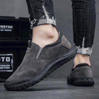 Zapatos De Trabajo Antideslizantes Para Hombre Tenis Casuales De Cuero Slip-on Para Caminar Confort Primavera/Otoño Talla Verdadera - details 9