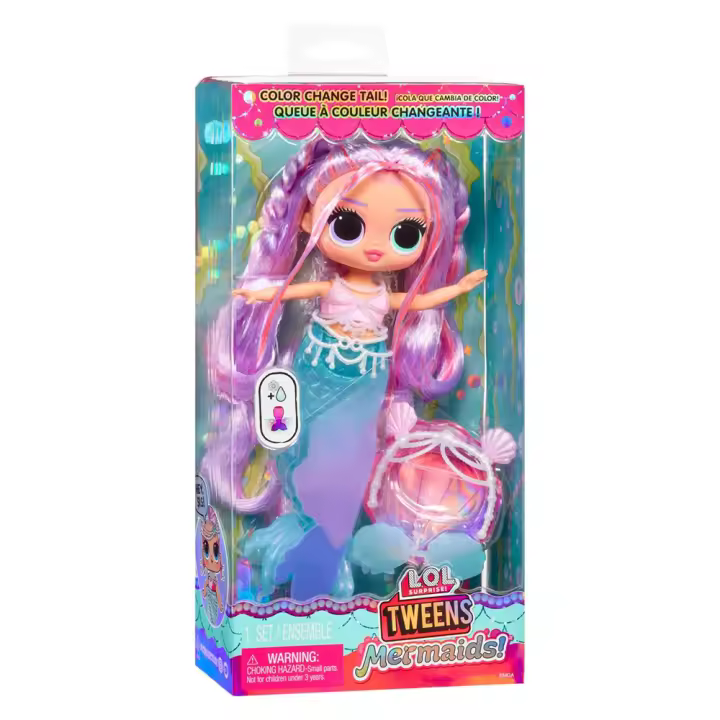 Muñeca L.O.L. Surprise Tween Sirena - Lana Marine. Su cola cambia de color 25,4x12,7x6,35 cm  (Mga 510444) - 1
